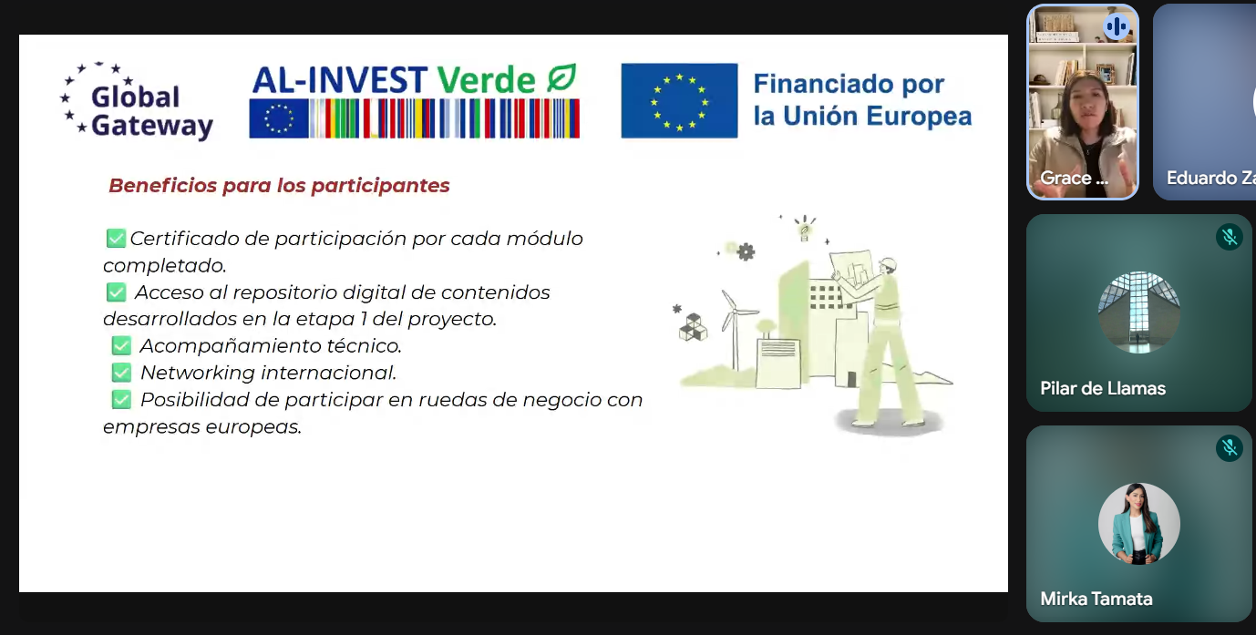 Una treintena personas participan en la sesión informativa de AL-INVEST Verde Moda Sostenible antes del inicio de los módulos de capacitación